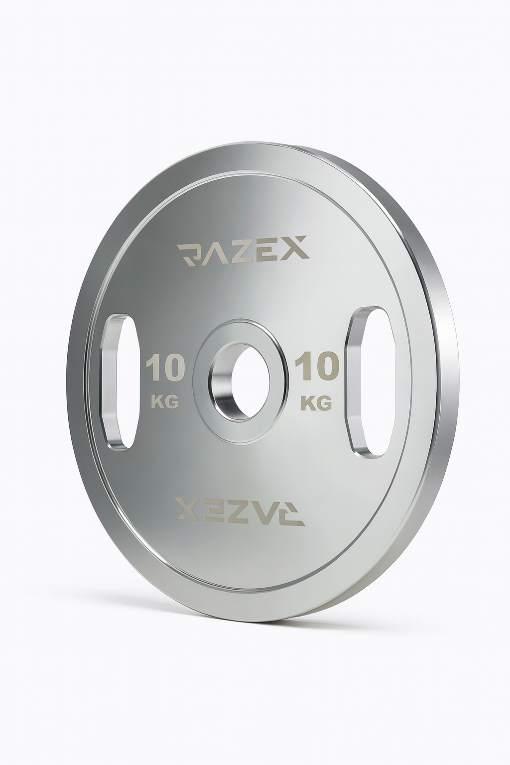 Silver Chrome Coated Steel Weight Plate